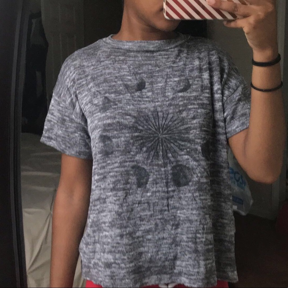 Urban outfitters gray moon top.